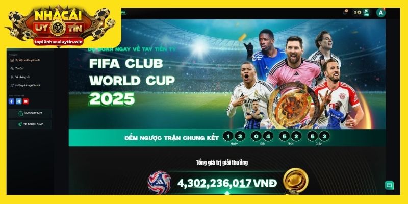 Nhận hàng tỷ đồng khi dự đoán kết quả FIFA tại Gem88